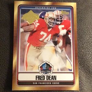 San Francisco 49ers, Fred Dean, Hall of Famer, football card, topps 2008